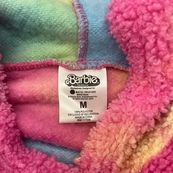 Barbie Multicolor Fleece Hoodie - Picture 2 of 2